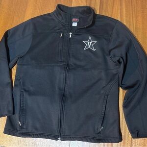 Vanderbilt Genuine Stuff Soft Shell Jacket Adult L Black Full Zip Vandy